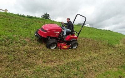 Shibaura slope mower in a class of its own